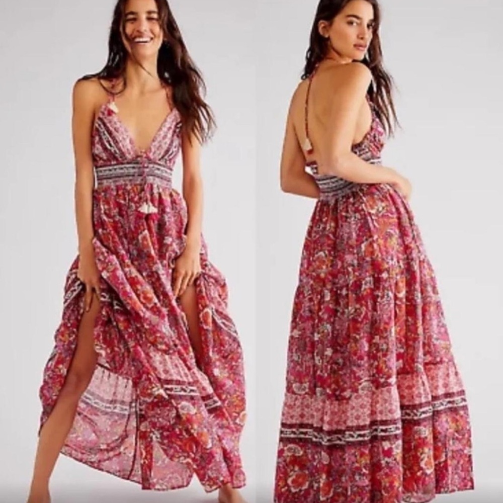Like New Free People Free Love Maxi dress L 100% cotton